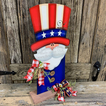 Load image into Gallery viewer, Patriotic decoration Uncle Sam Summer, USA, America sign, Fourth of July, Veterans Day, Memorial Day, 4th of July for entryway mantle, porch