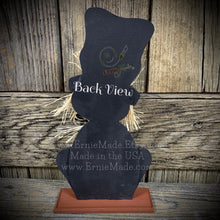 Load image into Gallery viewer, Fall Scarecrow decoration, tier tray, kitchen island fall arrangement, riser decor, wooden shelf sitter, Halloween, Farmhouse, Thanksgiving