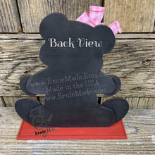 Load image into Gallery viewer, Valentine's Day decoration, Valentine Shelf sitter Bear with heart, Valentine tiered tray decoration, Gift for her, Valentine teddy Bear,