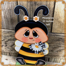 Load image into Gallery viewer, Bee decoration, cute Bee for tabletop, mantle, shelf, kitchen island, Summer Tiered tray decor, Bumble Bee, honeybee, cottage garden