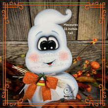 Load image into Gallery viewer, Halloween centerpiece, Halloween Decoration, Cute Ghost for tiered tray, Jack o lantern table decor, Halloween Wood crafts, Ghost decoration
