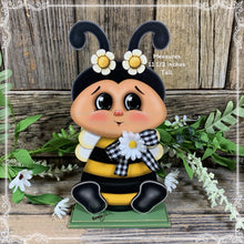 Load image into Gallery viewer, Bee decoration, cute Bee for tabletop, mantle, shelf, kitchen island, Summer Tiered tray decor, Bumble Bee, honeybee, cottage garden