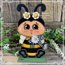 Load image into Gallery viewer, Bee decoration, cute Bee for tabletop, mantle, shelf, kitchen island, Summer Tiered tray decor, Bumble Bee, honeybee, cottage garden