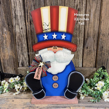 Load image into Gallery viewer, Patriotic Uncle Sam Summer decoration, USA, America sign, Fourth of July, Veterans Day, Memorial Day, 4th of July table decor, porch sitter