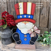 Load image into Gallery viewer, Patriotic Uncle Sam Summer decoration, USA, America sign, Fourth of July, Veterans Day, Memorial, July 4th Americana decor, porch sitter