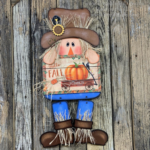Scarecrow Fall door hanger, Scarecrow door decor, Fall scarecrow wreath, Wooden Thanksgiving Scarecrow Door Hanger, sunflower door decor