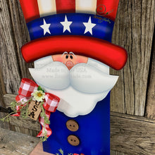 Load image into Gallery viewer, Patriotic decoration Uncle Sam Summer, USA, America sign, Fourth of July, Veterans Day, Memorial Day, 4th of July for entryway mantle, porch
