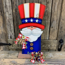 Load image into Gallery viewer, Patriotic decoration Uncle Sam Summer, USA, America sign, Fourth of July, Veterans Day, Memorial Day, 4th of July for entryway mantle, porch
