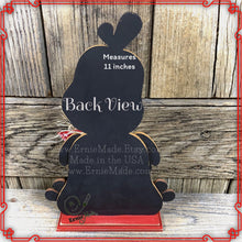 Load image into Gallery viewer, Chicken decoration, Farmhouse decor, Chicken Tiered tray decor, Cute wood Chicken sign, Wood Chicken shelf sitter, kitchen counter top decor
