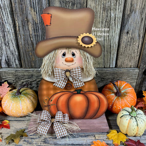 Fall Scarecrow decoration, Pumpkin and Scarecrow porch decor, Autumn Pumpkin arrangement for entry way, Halloween, Farmhouse, Thanksgiving