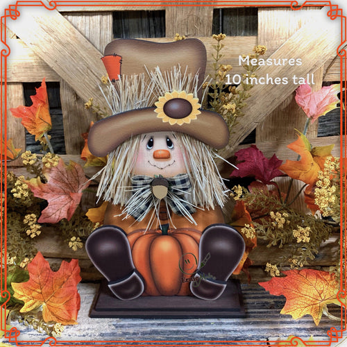 Fall Scarecrow decoration, tier tray, kitchen island fall arrangement, riser decor, wooden shelf sitter, Halloween, Farmhouse, Thanksgiving