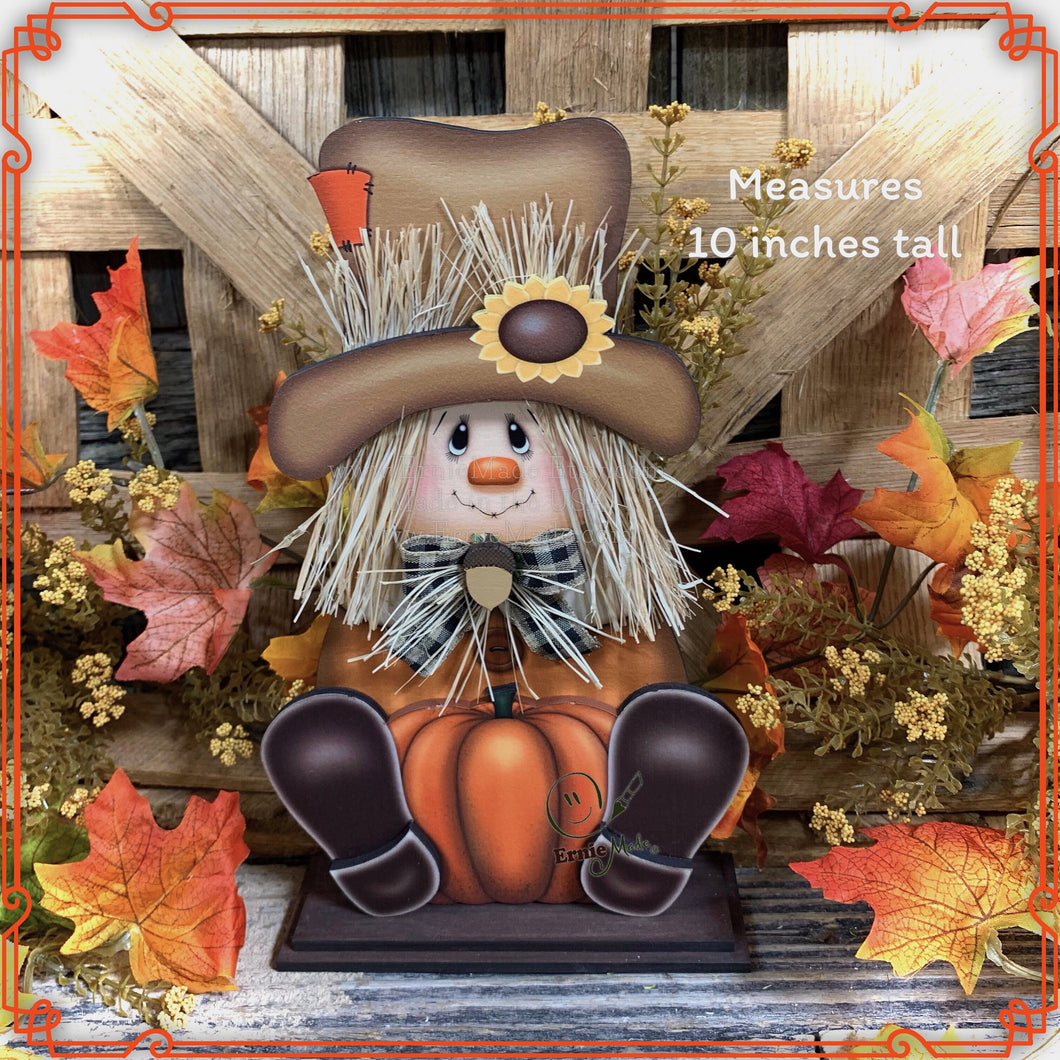Fall Scarecrow decoration, tier tray, kitchen island fall arrangement, riser decor, wooden shelf sitter, Halloween, Farmhouse, Thanksgiving