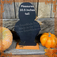 Load image into Gallery viewer, Halloween decoration, Mummy, Jack-o-lantern, pumpkin tier tray decor, Mummy shelf sitter, Halloween, Candy corn decor, Farmhouse fall decor,
