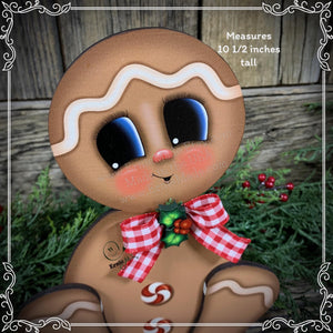 Gingerbread Decoration, Christmas centerpiece, Wooden Gingerbread Tiered tray, gingerbread decor, gingerbread doll, Candy centerpiece decor
