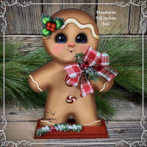 Gingerbread Decoration, Christmas centerpiece, Wooden Gingerbread Tiered tray, gingerbread decor, gingerbread doll, Candy centerpiece decor