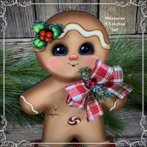 Gingerbread Decoration, Christmas centerpiece, Wooden Gingerbread Tiered tray, gingerbread decor, gingerbread doll, Candy centerpiece decor