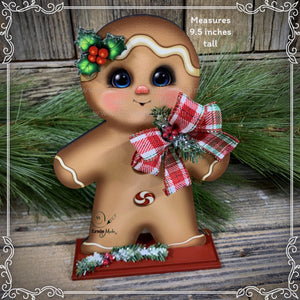 Gingerbread Decoration, Christmas centerpiece, Wooden Gingerbread Tiered tray, gingerbread decor, gingerbread doll, Candy centerpiece decor