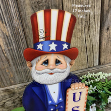 Load image into Gallery viewer, Patriotic decoration Uncle Sam Summer, USA, America sign, Fourth of July, Veterans Day, Memorial Day, 4th of July, table, tiered tray decor
