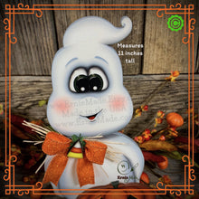 Load image into Gallery viewer, Halloween centerpiece, Halloween Decoration, Cute Ghost for tiered tray, Jack o lantern table decor, Halloween Wood crafts, Ghost decoration
