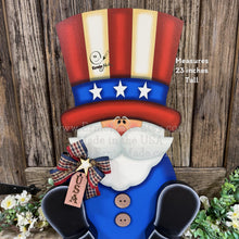 Load image into Gallery viewer, Patriotic Uncle Sam Summer decoration, USA, America sign, Fourth of July, Veterans Day, Memorial Day, 4th of July table decor, porch sitter
