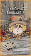 Load and play video in Gallery viewer, Fall Scarecrow decoration, tier tray, kitchen island fall arrangement, wooden scarecrow shelf sitter, Halloween, Fall Farmhouse Thanksgiving
