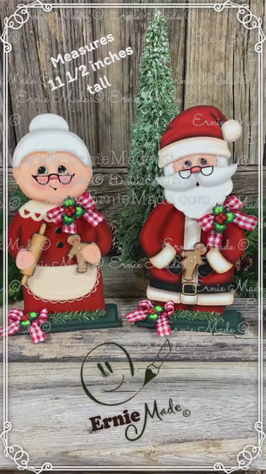 Santa Clause decoration, Christmas decoration. Gingerbread Santa Clause shelf sitter, Christmas Tiered tray decor, wooden Christmas crafts