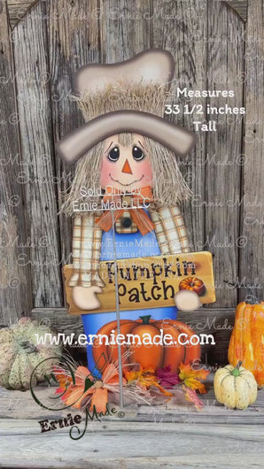 Scarecrow for Fall decoration, Pumpkin sign for porch, Hello Fall sign, Wooden Scarecrow with hat, Halloween porch decor, Thanksgiving decor
