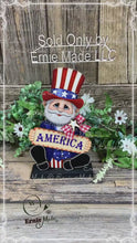 Load and play video in Gallery viewer, Patriotic decoration Uncle Sam Summer, USA, America sign, Fourth of July, Veteran gift, Memorial Day, 4th of July, table, tiered tray decor
