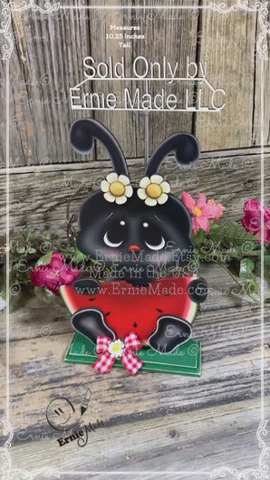 Summer decoration for table, Ant and watermelon decor, cute watermelon centerpiece, tiered tray decor, watermelon arrangement, shelf sitter