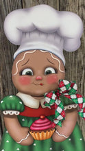 Load and play video in Gallery viewer, Gingerbread Decoration, Christmas baking decoration, Gingerbread and cupcake, gingerbread decor, Baking gingerbread, Candy land baking decor
