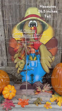 Load and play video in Gallery viewer, Whimsical Wooden Turkey Decoration, Thanksgiving Fall Centerpiece, Farmhouse Sign, Funny Harvest Decor, Ernie Made Turkey with big shoes,
