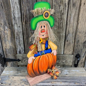Scarecrow, Fall wooden Scarecrow with stand, wooden pumpkin porch decor, Thanksgiving Pumpkin centerpiece, Scarecrow wood crafts, Halloween